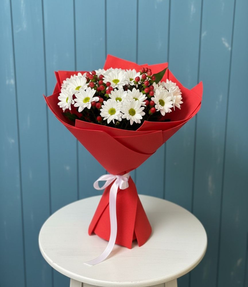 Букет цветов из: Хризантемы в Горнозаводском