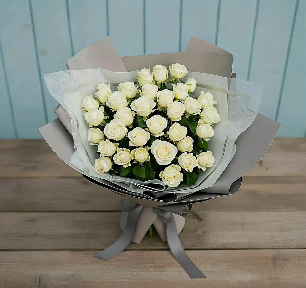 Букет Белоснежная нежность в Горнозаводском