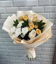 Букет цветов из:  Розы и Хризантемы в Горнозаводском