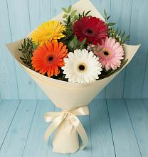 Букет цветов из:  Герберы в Горнозаводском