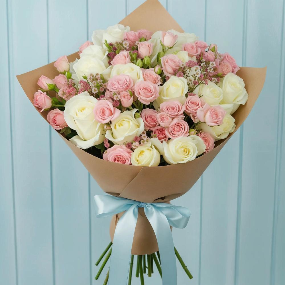 Букет цветов из: Розы в Горнозаводском