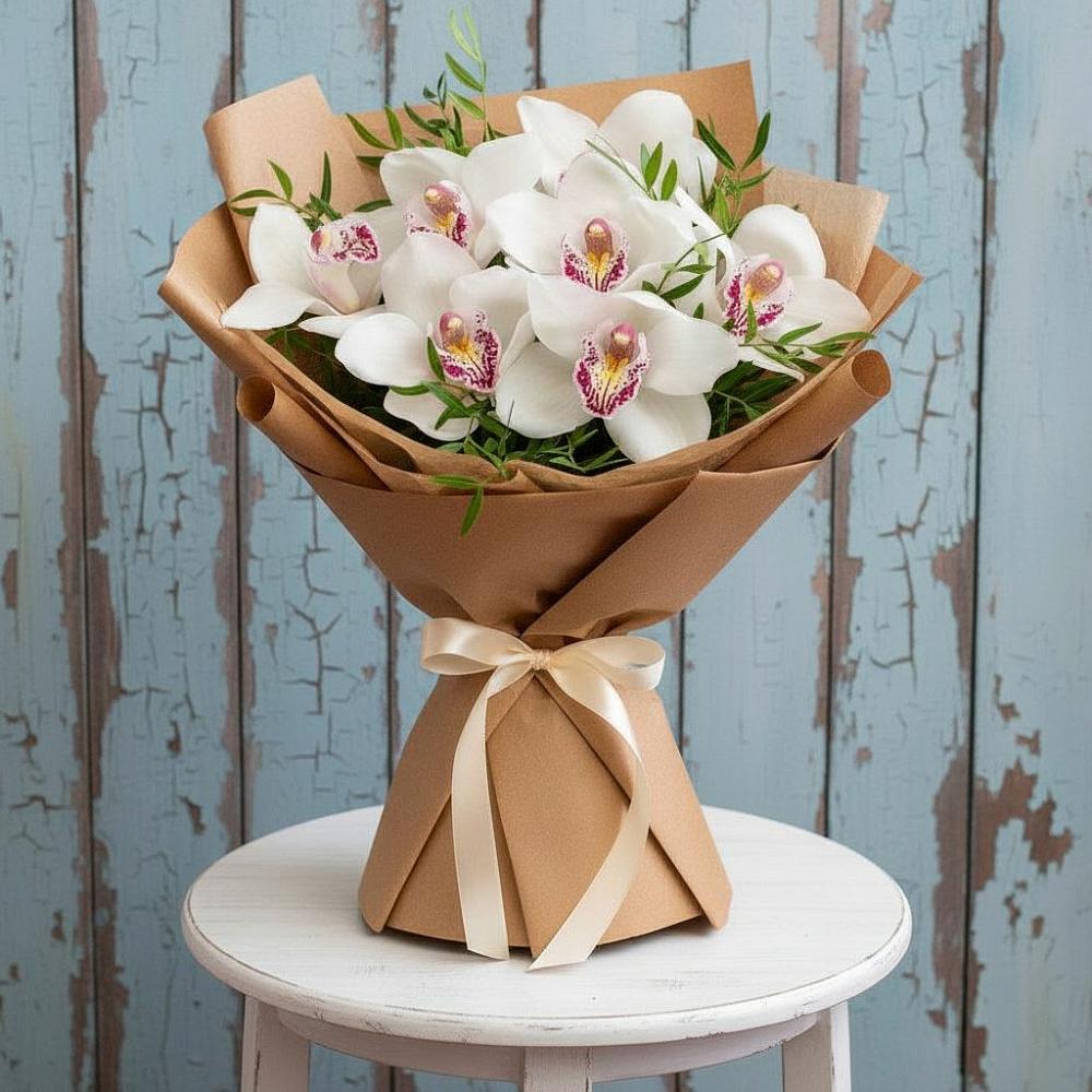 Букет цветов из: Орхидеи и Розы в Горнозаводском