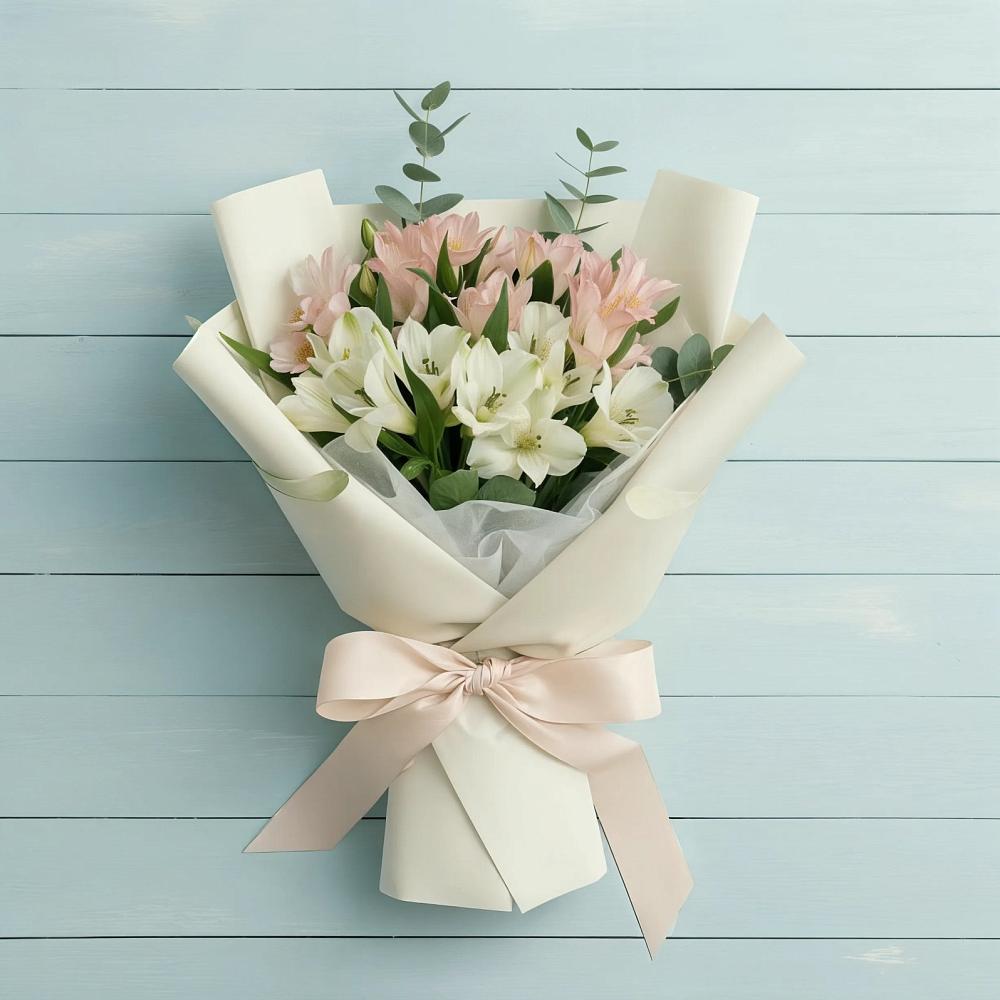 Букет цветов из: Альстромерии в Горнозаводском