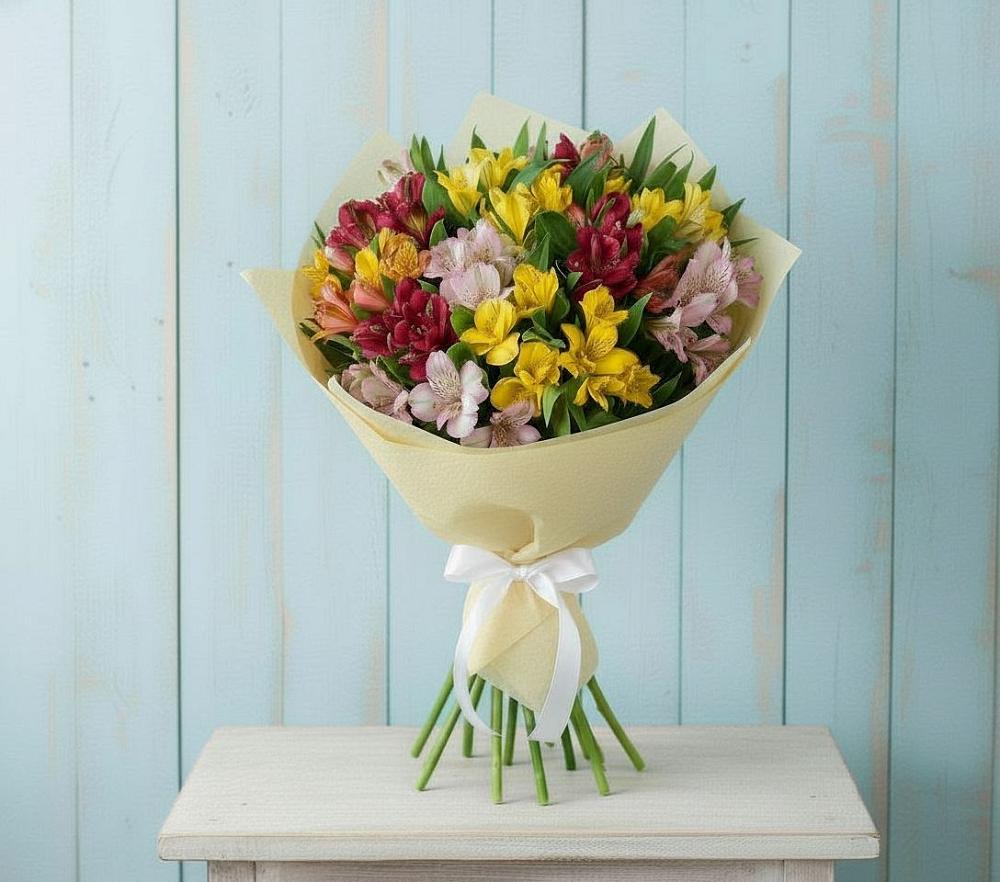 Букет цветов из: Альстромерии в Горнозаводском