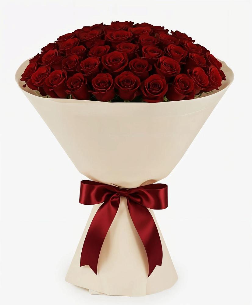 Букет 101 Бордовая роза Блэк Бакарра в Горнозаводском