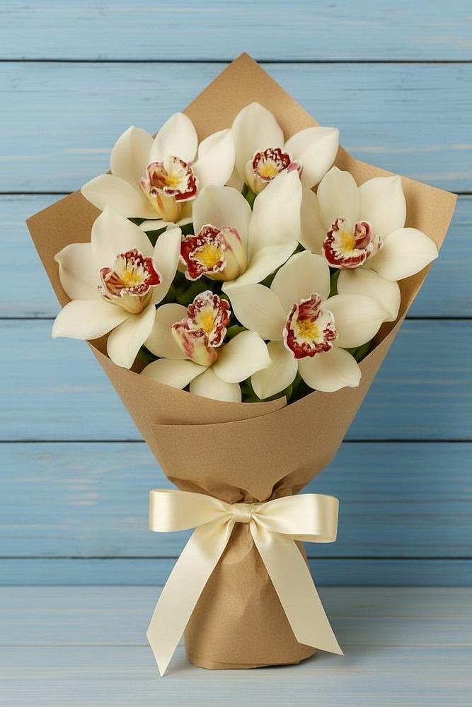 Букет цветов из: Орхидеи и Розы в Горнозаводском