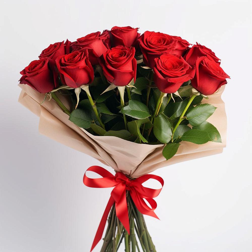 Букет 11 Красных роз Эдлесс Лав в Горнозаводском