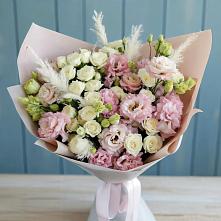 Букет цветов из:  Альстромерии и Розы в Горнозаводском